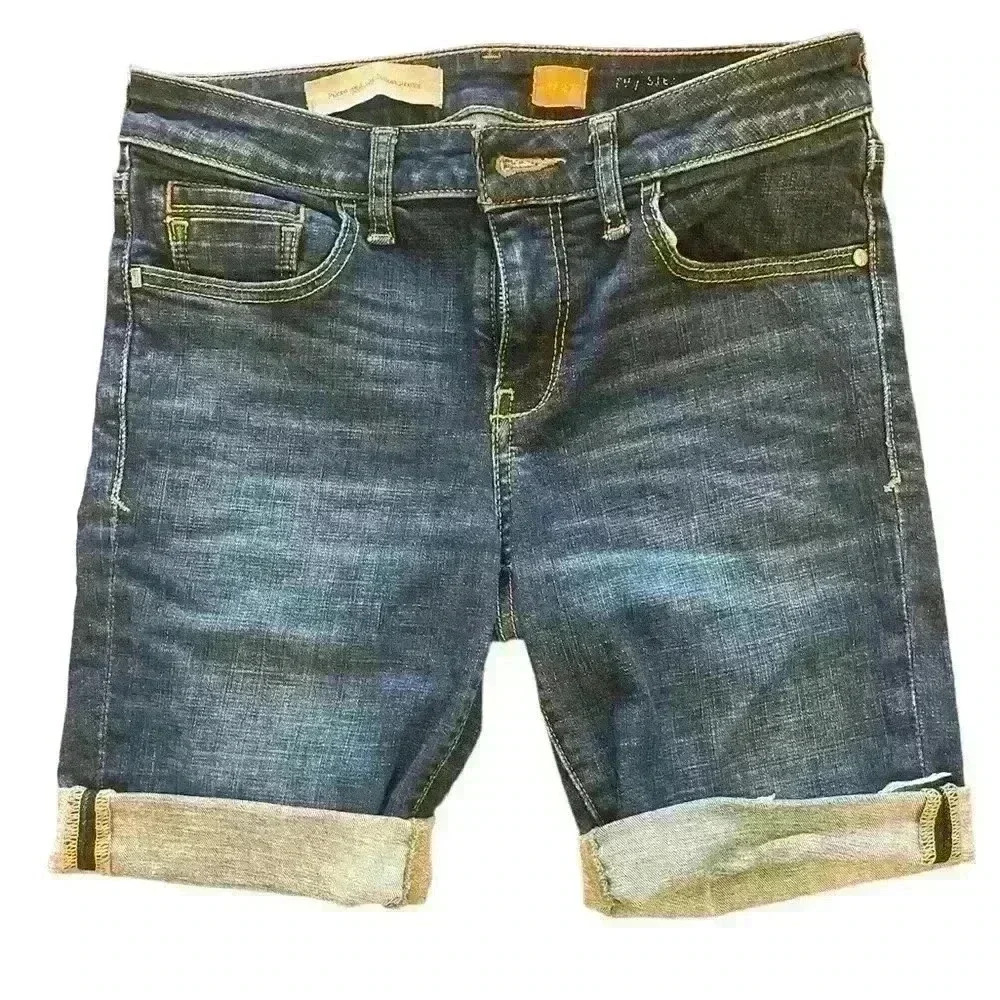 Pilcro and the Letterpress High Waist Denim Shorts